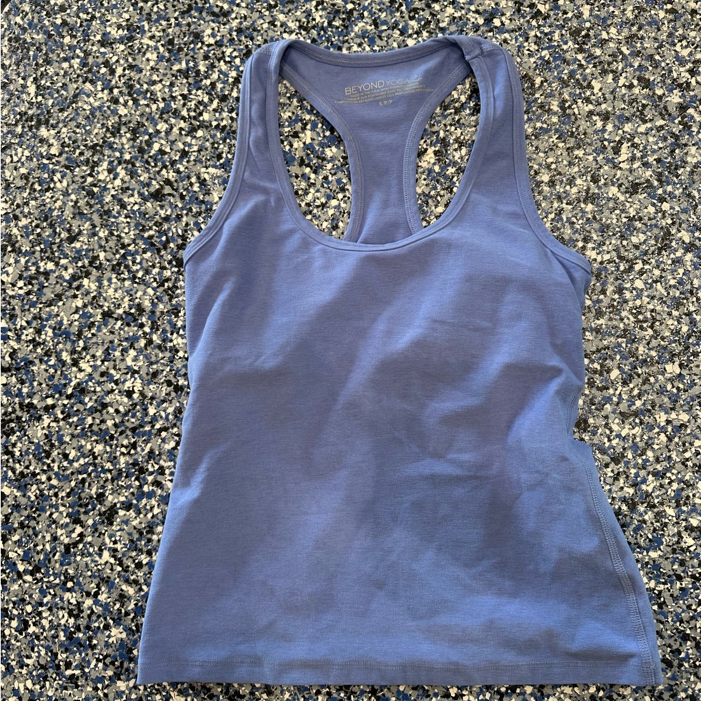 Beyond yoga purple space dye bra top